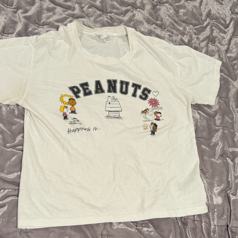 GAP White Peanuts Graphic Tee